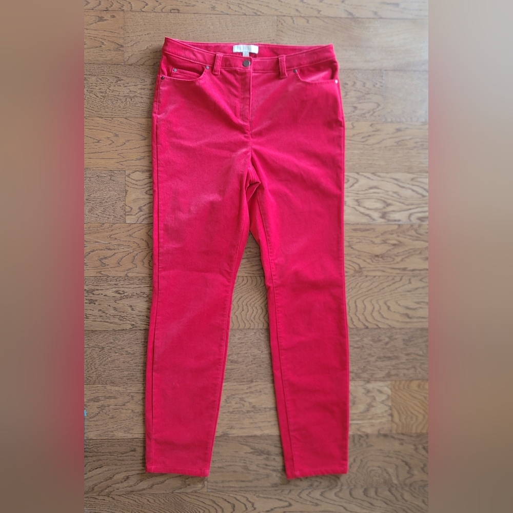 Etcetera Pants Red Velvet Size 6